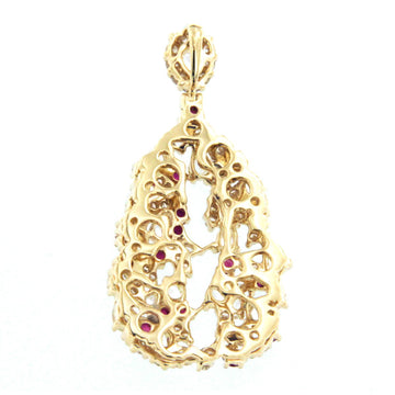 One of a Kind Ruby & Fancy Yellow Diamond Pendant 2507PR30976