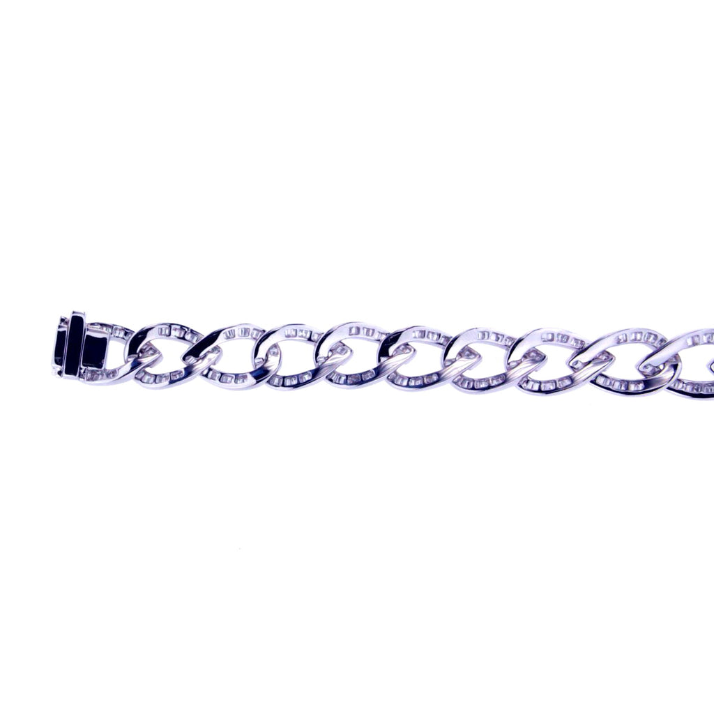 Diamond Baguette Link Bracelet 266BD25780