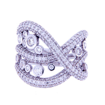 Round White Gold Diamond Ring 3256AX41272