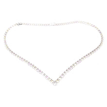 Multi Color V-shape Sapphire Necklace 336NS29753