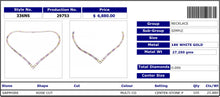 Multi Color V-shape Sapphire Necklace 336NS29753