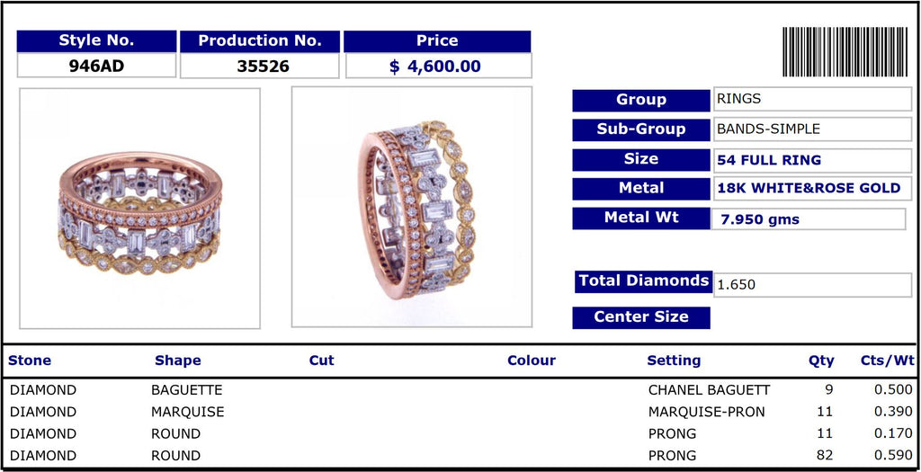 Exclussive Stackable Full Band Ring 946AD35526