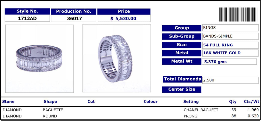 Modern Classic Full Band Ring 1712AD36017