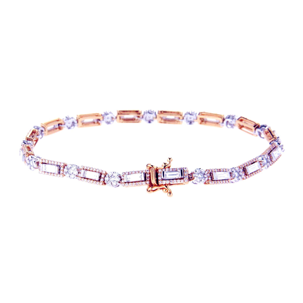 Extraordinaire Long Baguette Bracelet 724BP35732