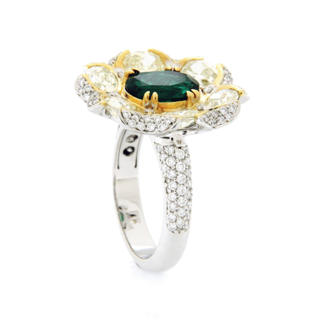 Floral Emerald Ring 7838RE24669