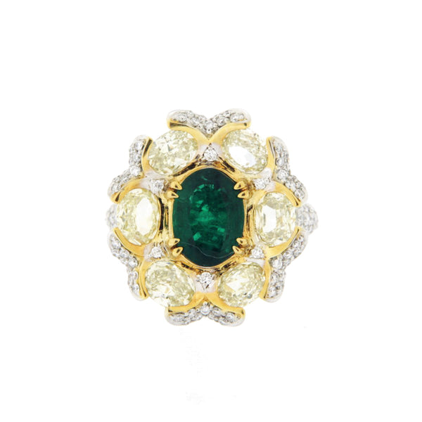 Floral Emerald Ring 7838RE24669