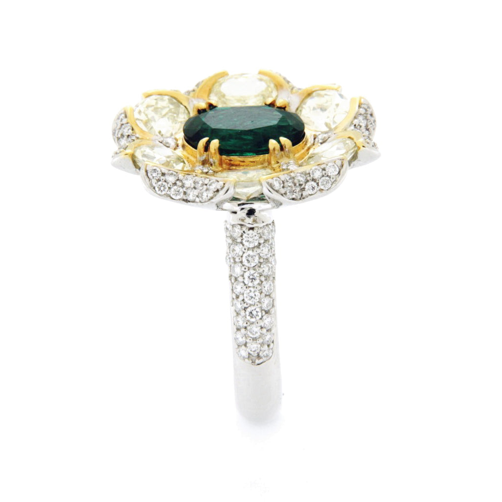 Floral Emerald Ring 7838RE24669