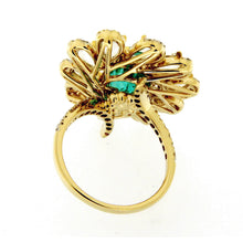 Floral Pear Emerald Ring 7871RE28536