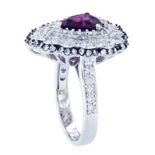 Floral Pear Ruby Ring 8077RR25993