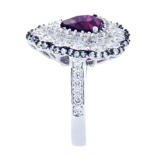 Floral Pear Ruby Ring 8077RR25993