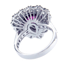 Floral Pear Ruby Ring 8077RR25993