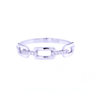 White Gold Link Ring