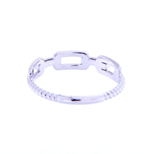 White Gold Link Ring